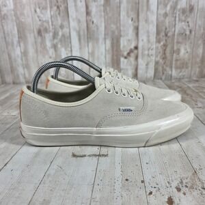 Vans Authentic Suede Cream‎ Off White Low Top Sneakers Womens 9 Mens 7.5